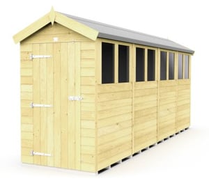 Total Store 4 x 16 ft Apex Shed