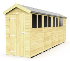 Total Store 4 x 18 ft Apex Shed