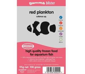 Gamma Frozen Red Plankton 100g Blister Pack