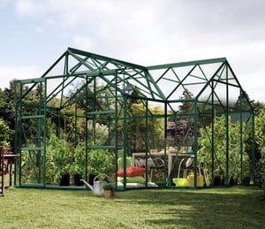 Vitavia Sirius 13000 Orangery 12 x 12 ft Green Greenhouse