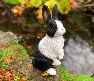 Vivid Arts Black & White Dutch Rabbit Ornament