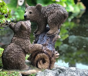 Vivid Arts Playful Bears Cub Ornament