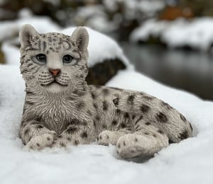 Vivid Arts Snow Leopard Cub Ornament