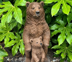 Vivid Arts Standing Mother & Baby Bear Ornament