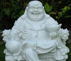 Wealthy Sitting Buddha 40cm Statue