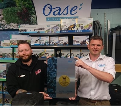 Oase Awards GardenSite Aquatics Store Gold Status