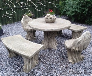 Borderstone woodland garden furniture patio set