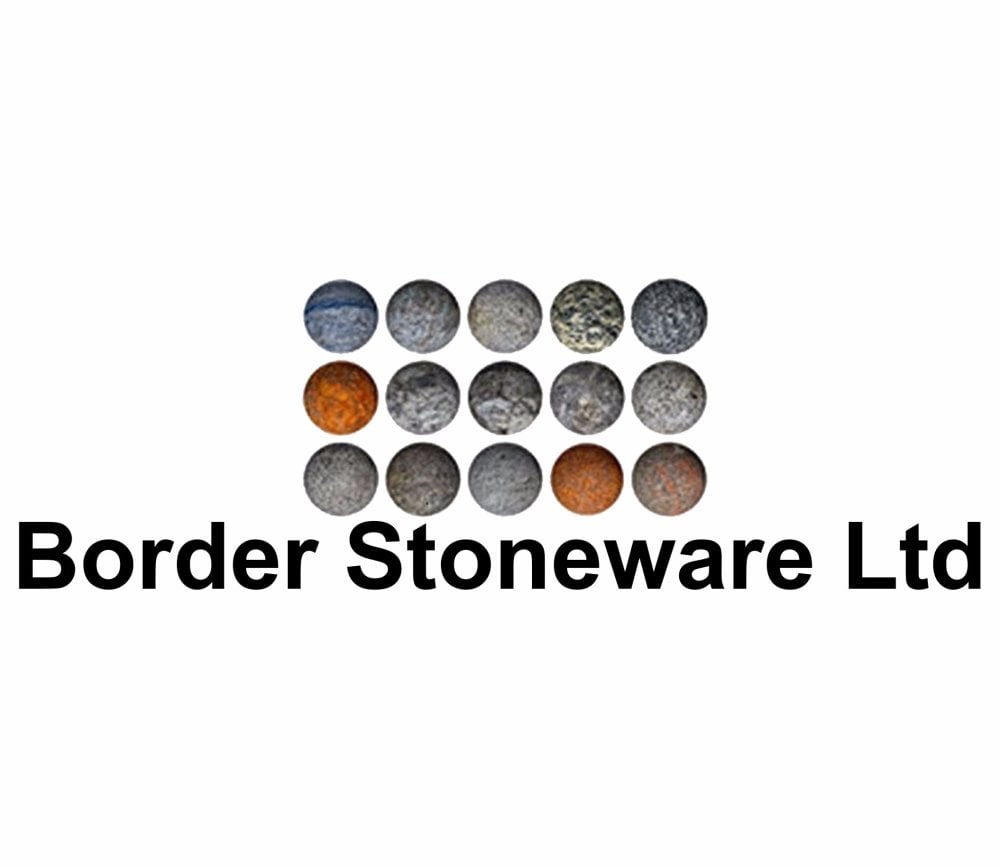 Borderstone stone planters brand logo.