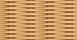 Close up of rattan weave