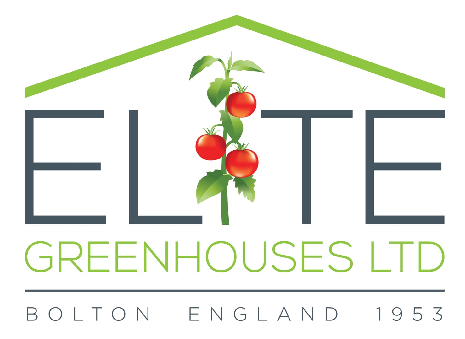 Elite greenhouse company logo.