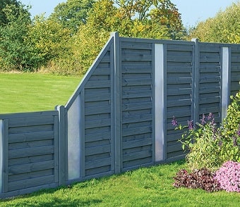 Rowlinson Palermo Opaque Infill Angled Fence Panel