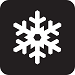 Frost and weather warning icon.